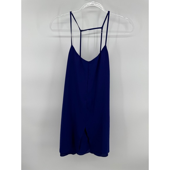 Topshop Tops - Topshop Royal Blue Strappy Caged Back Camisole Top Size US 6 35B26EDPL
